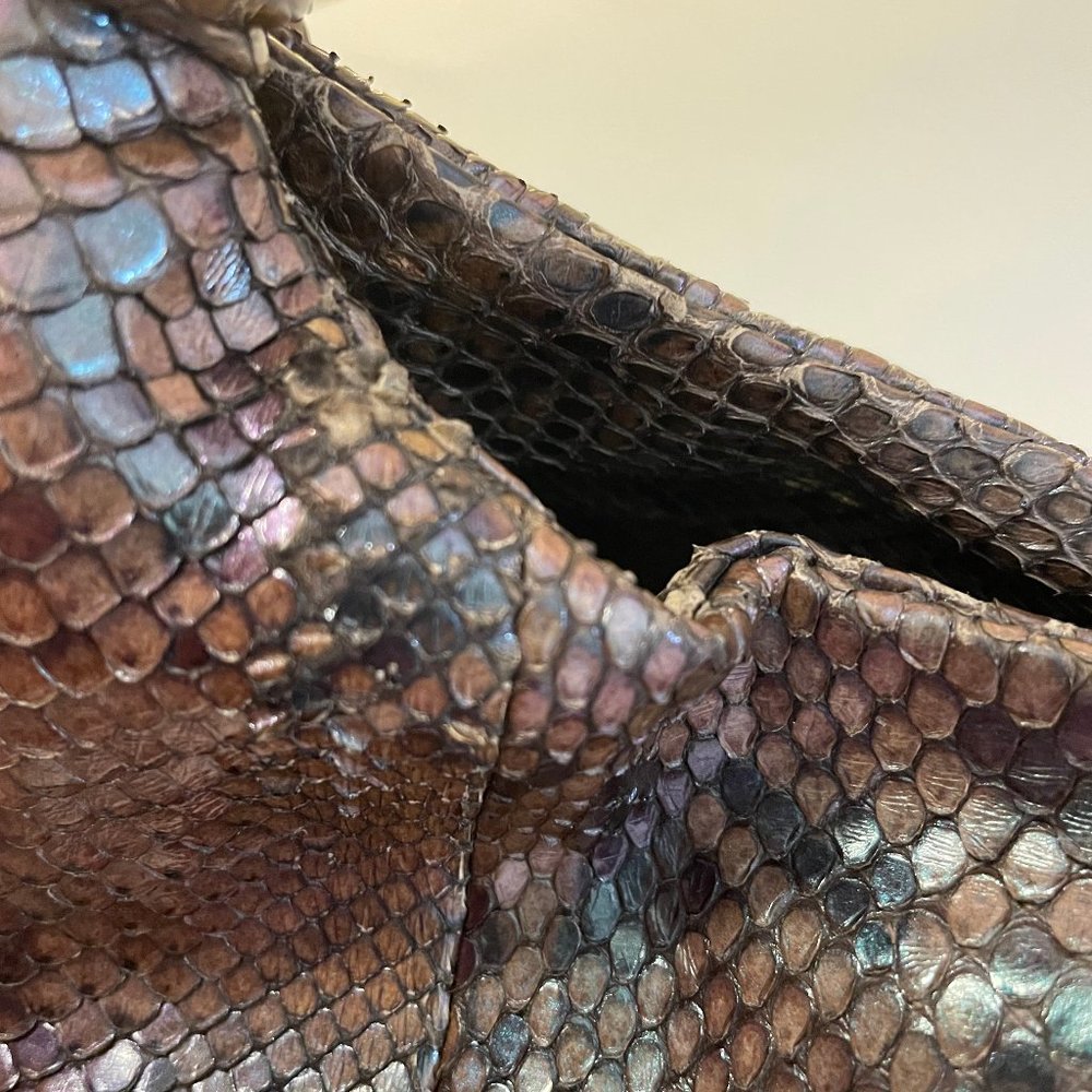 Devi Kroell Metallic Python Hobo Bag - Picture 7 of 10